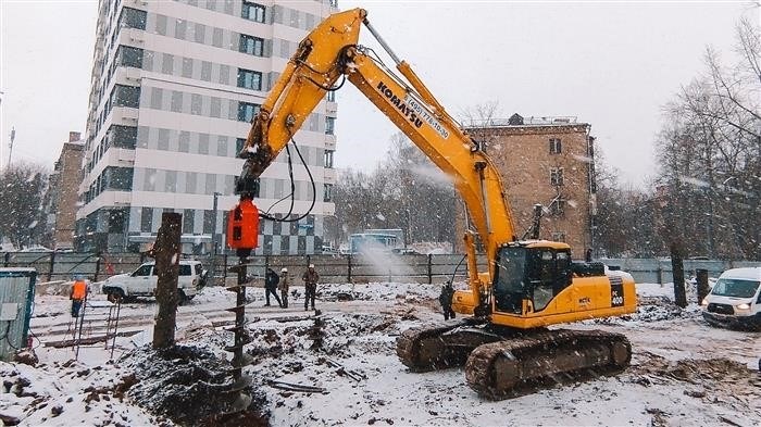 Фотография колющих импульсов во время бурения.