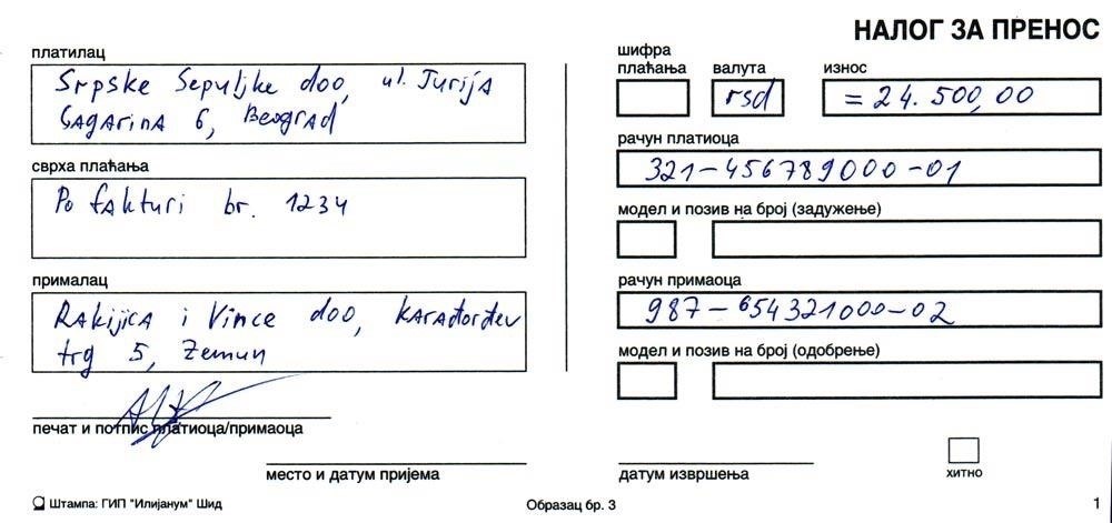Как списать расходы в Сербии